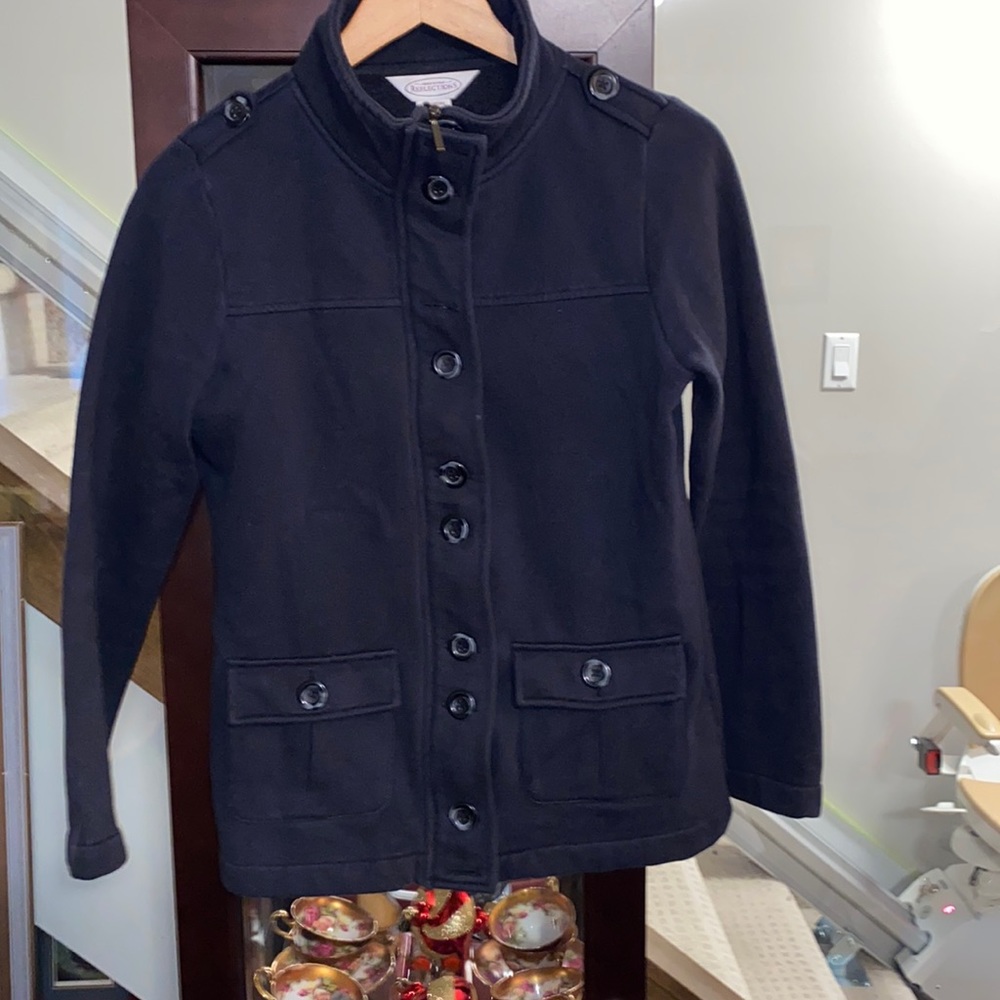 Vintage Northern Reflections Military Style Jacket Black